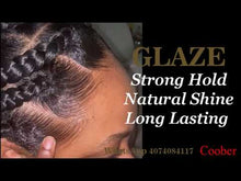 Load and play video in Gallery viewer, Private label strong hold Glaze Braid Loc Twist Gel 1.8oz with Aloe and Castor oil no flaking for braids and locs and twists