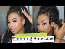 Load and play video in Gallery viewer, Wholesale Natural Undetectable Hair Thickening Building Fiber Unisex 0.9 ounces (MOQ 30 sets) with Applicator Set for instantly fuller and thicker looking edges hairlines (mix variations available)