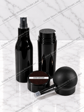 Load image into Gallery viewer, Wholesale Natural Undetectable Hair Thickening Building Fiber Unisex 0.9 ounces (MOQ 20 sets) + Applicator + Fiber holding spray Set (3 in 1) for instantly fuller and thicker looking edges hairlines (mix variations available) (Copy)
