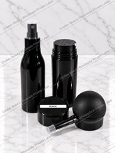 Load image into Gallery viewer, Wholesale Natural Undetectable Hair Thickening Building Fiber Unisex 0.9 ounces (MOQ 20 sets) + Applicator + Fiber holding spray Set (3 in 1) for instantly fuller and thicker looking edges hairlines (mix variations available) (Copy)
