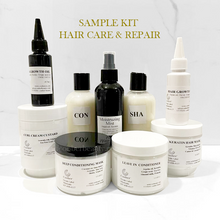 Load image into Gallery viewer, Sample Kit Hair Care Repair Set for Afro-textured curly coarse kinky coily hair (12 samples, FREE Shipping)
