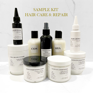 Sample Kit Hair Care Repair Set for Afro-textured curly coarse kinky coily hair (12 samples, FREE Shipping)