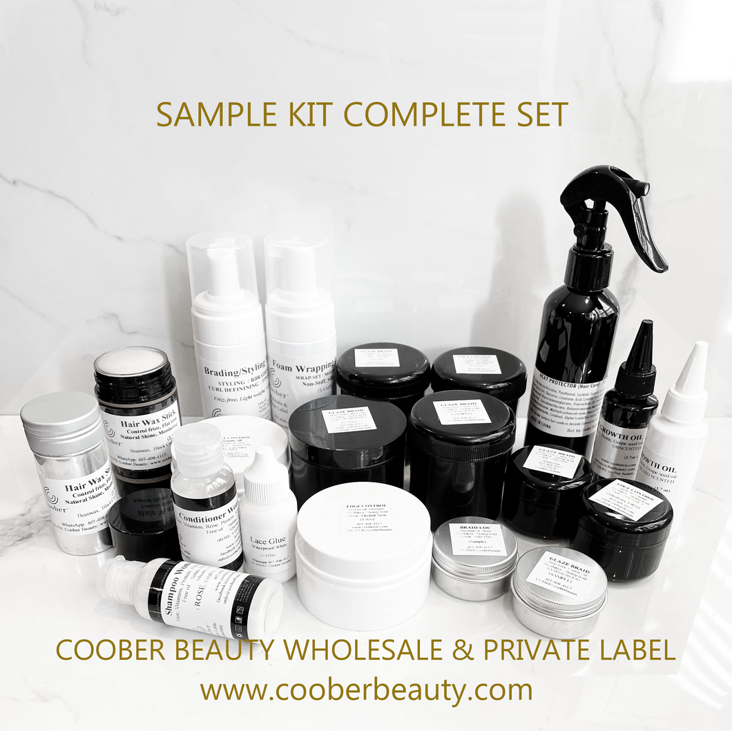 Sample kit  Afro-textured curly coarse kinky coily hair
