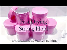 Load and play video in Gallery viewer, Wholesale Edge Braid Loc Gel 3.5oz (MOQ 50qty) PEACH Strong hold Light texture with argan oil and vitamins
