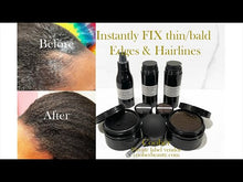 Load and play video in Gallery viewer, Sample Kit Naturally Undetectable Instant Thicker &amp; Fuller look Edges Hairlines  (9 samples, FREE Shipping)
